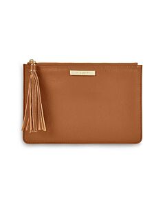 Katie Loxton Sophia Tassel Pouch - Cognac